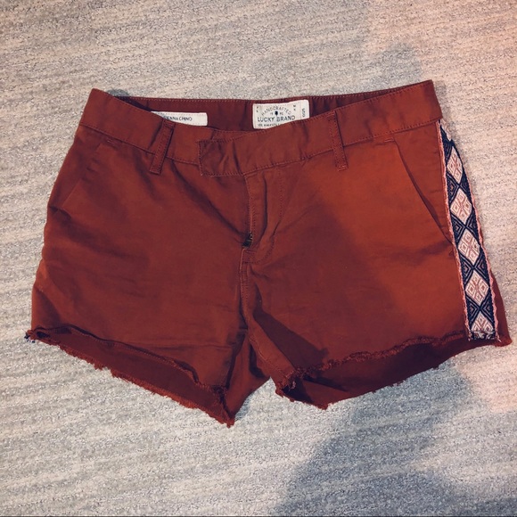 🔮5 for 💲30 Lucky Brand Patchwork rust color shorts - Picture 2 of 6